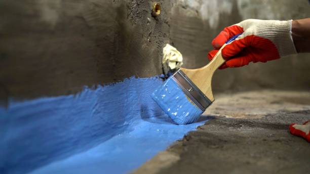 Commercial Basement Waterproofing project at a Fenton, MI business property by SJ Waterproofing Pros